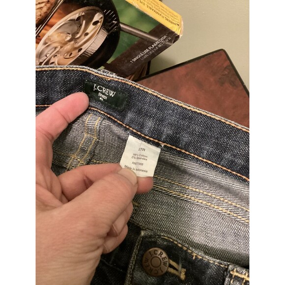J.Crew Womens Size 27R Matchstick Stretch Straight Leg Low Rise Blue Denim Jeans - Picture 7 of 7